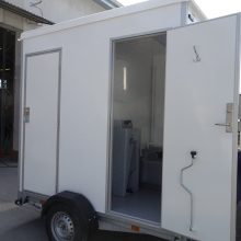 mobiele toiletwagen 1+1 tanktoilet van het merk easywagon
