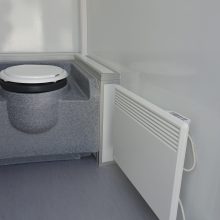 mobiele toiletwagen 1+1 tanktoilet van het merk easywagon