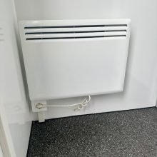 mobiele douchewagen op vier wielen van het merk easywagon