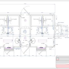 mobiele douchewagen op vier wielen van het merk easywagon