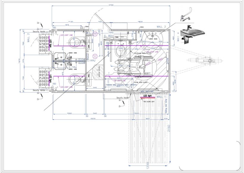 toilettrailer met miva toilet mobiele toiletwagen met miva toilet type 2+1 miva van het merk easywagon
