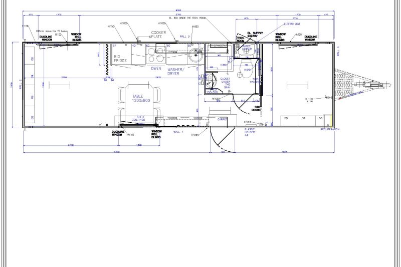Mobiele woonunit 9 meter van het merk easywagon