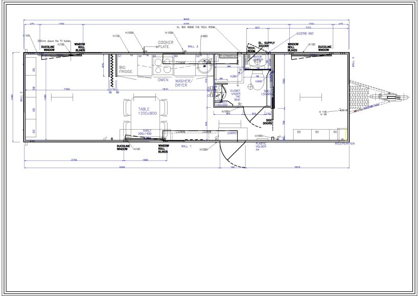 Mobiele woonunit 9 meter van het merk easywagon