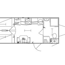 Mobiele woonunit 6.6 meter met slaapkamers van het merk easywagon