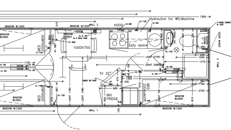 Mobiele woonunit 7.30meter met 1,2 of 3 slaapkamers van het merk easywagon