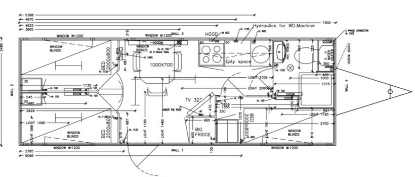 Mobiele woonunit 7.30meter met 1,2 of 3 slaapkamers van het merk easywagon