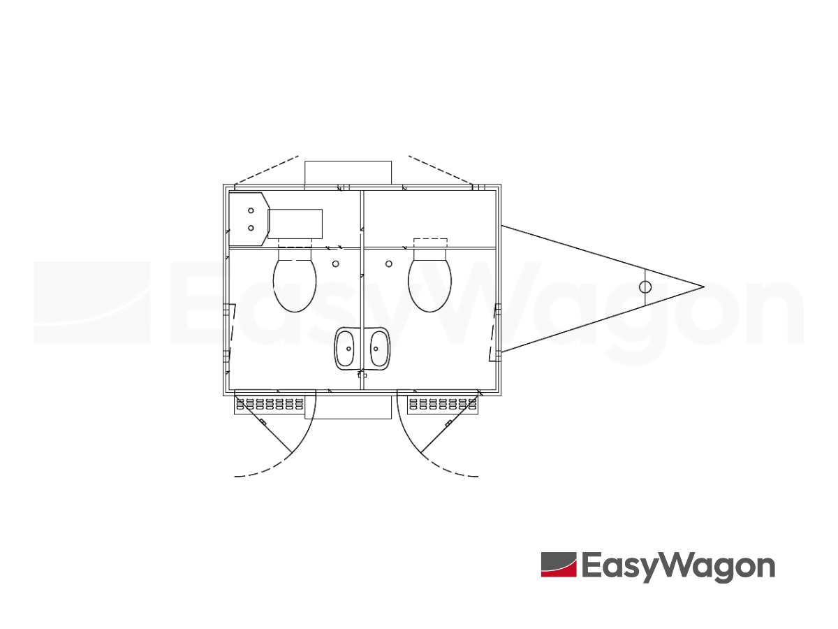 TYPE 240: Toiletwagen - 2 toiletten - vermaalpomp6