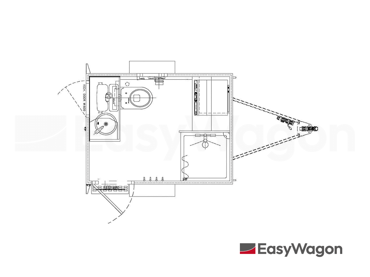 TYPE 217: TOILET & SHOWER TRAILER WITH COMBINED WASHER-DRYER 1