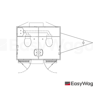 TYPE 240: Toiletwagen - 2 toiletten - 110 riolering