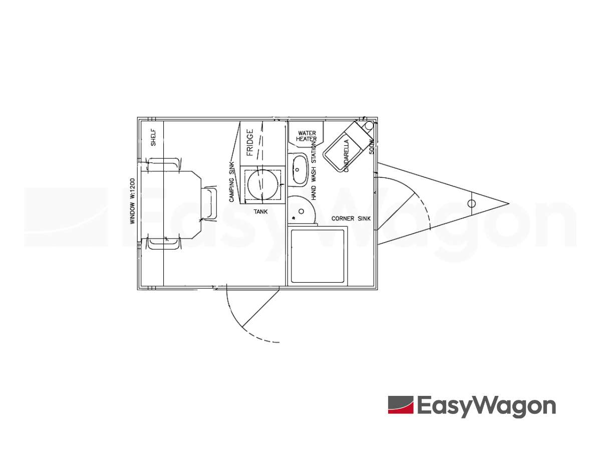 TYPE 320: Schaftwagen:kantoor - 4 personen - 1 Douche - Cinderella toilet7