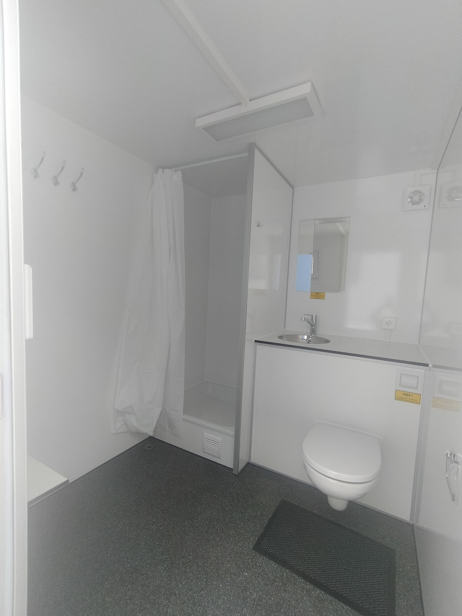 TYPE 418: Toilet - Douchewagen - 2 douches - vermaalpomp -Was:droog Combinatie9