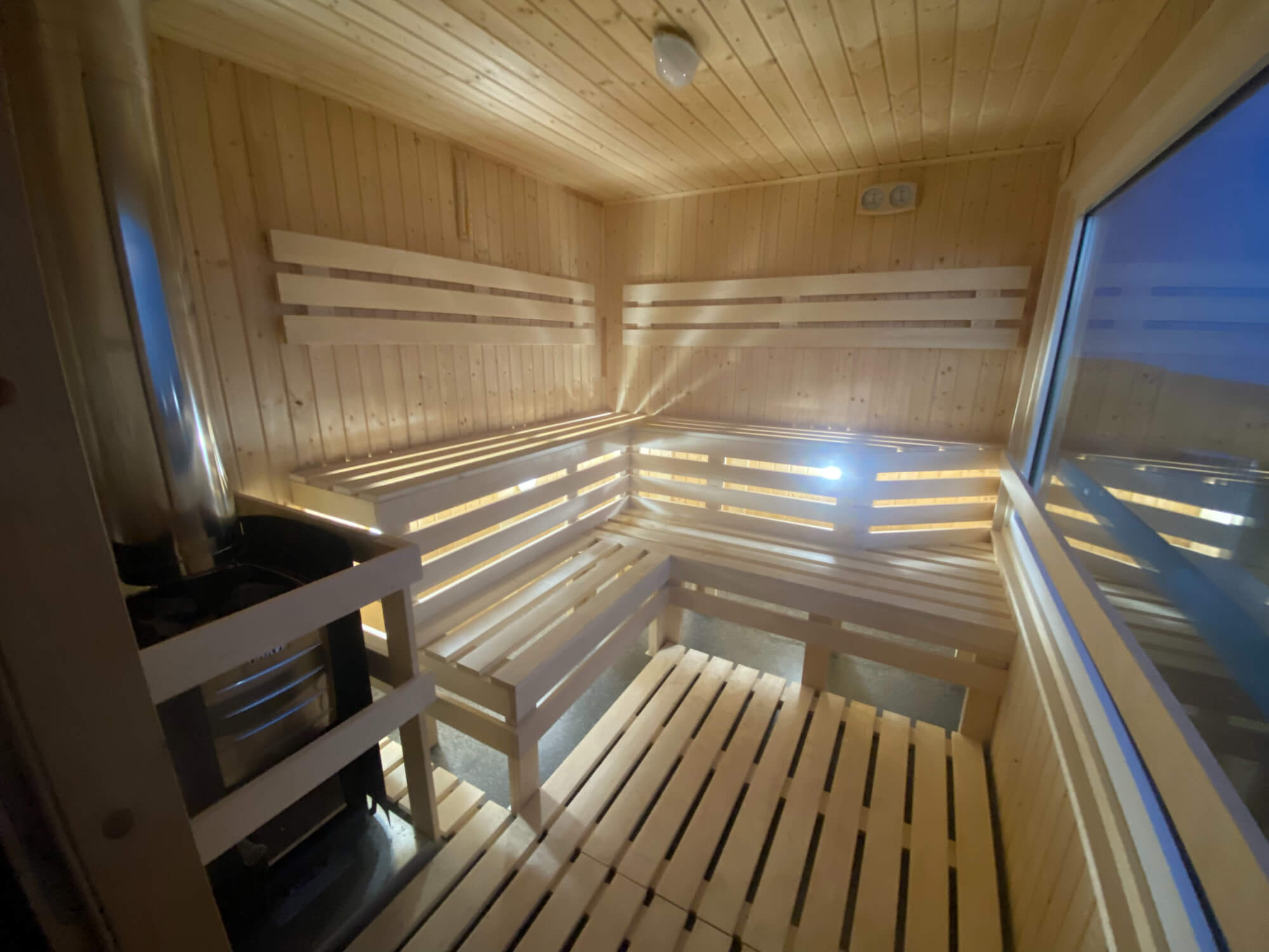 TYPE 420: saunawagen - 2 kamers - saunakachel9