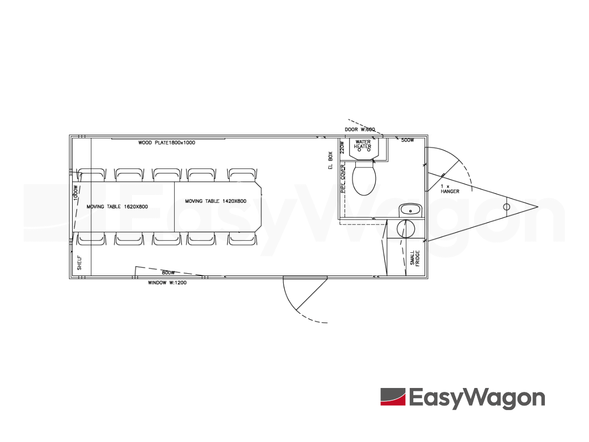 TYPE 537: Schaftwagen:kantoor - 10 personen - 1 toilet - vermaalpomp2