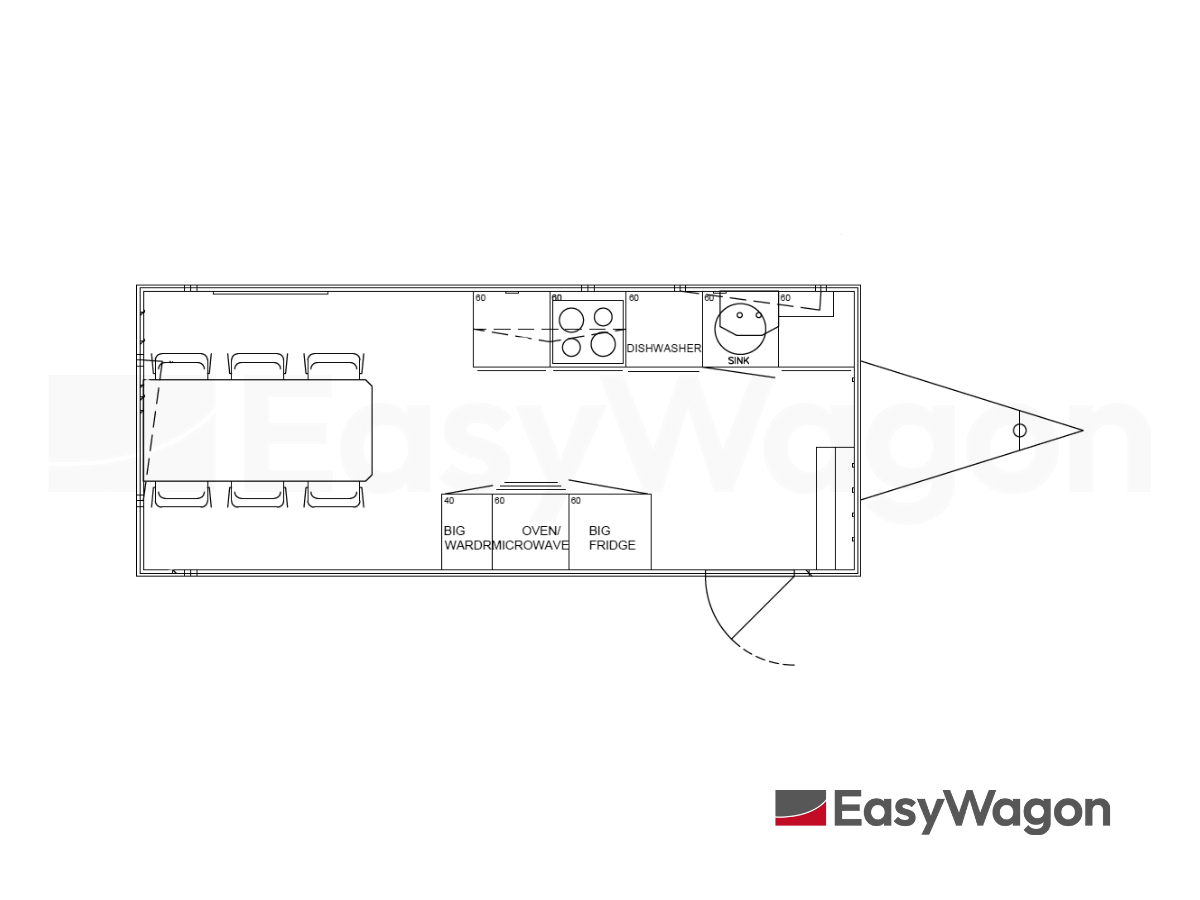 TYPE 537: Schaftwagen:kantoor - 4 personen - complete keuken1