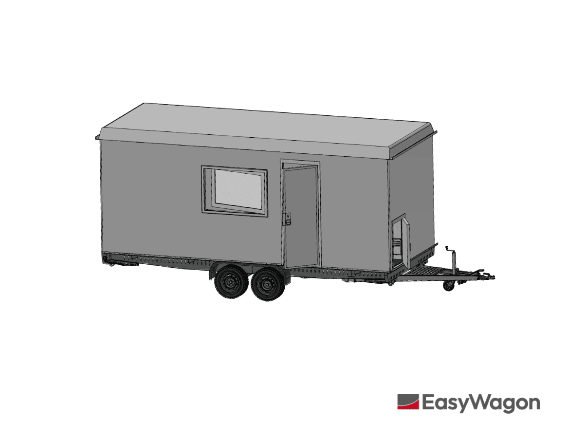 TYPE 570: Slaapwagen - bed 2 personen - keuken - 1 douche - 1 toilet3