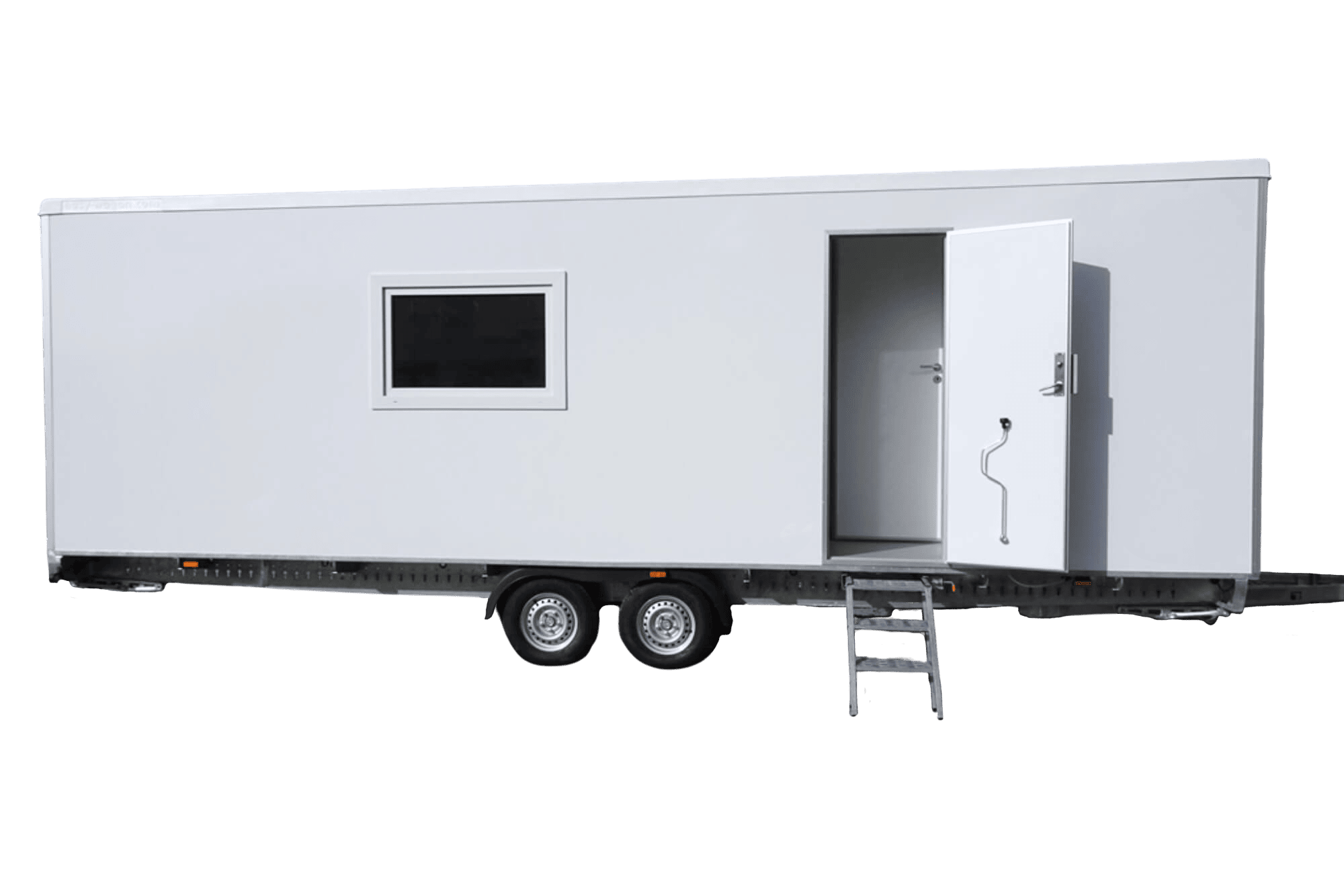 TYPE 733: Slaapwagen - bed 2 tot 4 personen - 2 slaapkamers met schuifdeur - keuken - 1 douche - 1 toilet7
