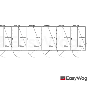 TYPE 900: Slaapwagen - 6 slaapcabines - douche - toilet