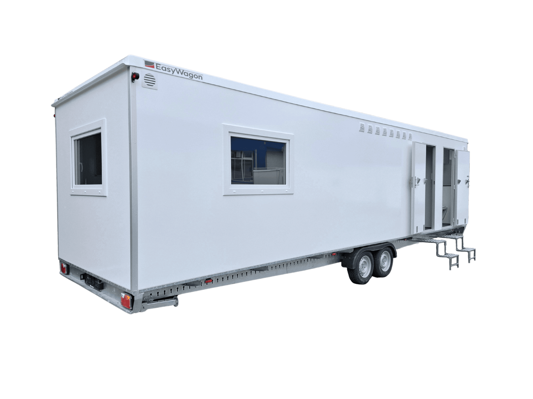 TYPE 928: Crewtrailer - 8 personen - kleedkamer - 1 douche - 1 toilet - maalpomp2